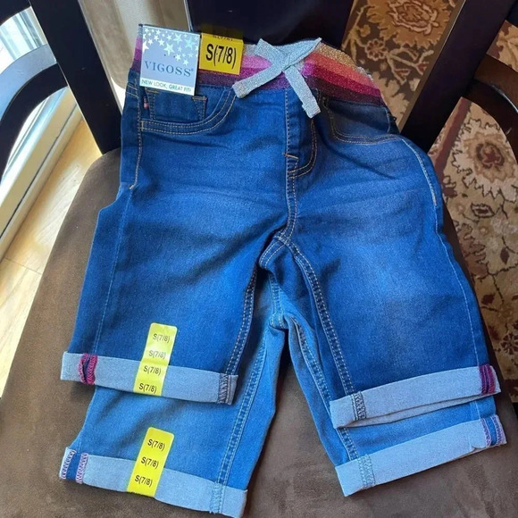 VIGOSS 2 pk Youth Girl's Bermuda Short with Knit Waistband - Picture 10 of 14